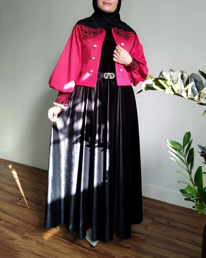 ست کت و سارافون زنانه مدل یلدایی