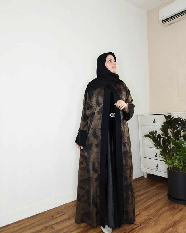 عبا زنانه مدل مریم جنس سان ژاکارد وارداتی