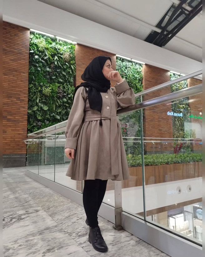 مانتو زنانه مدل عروسکی جنس سویت غواصی