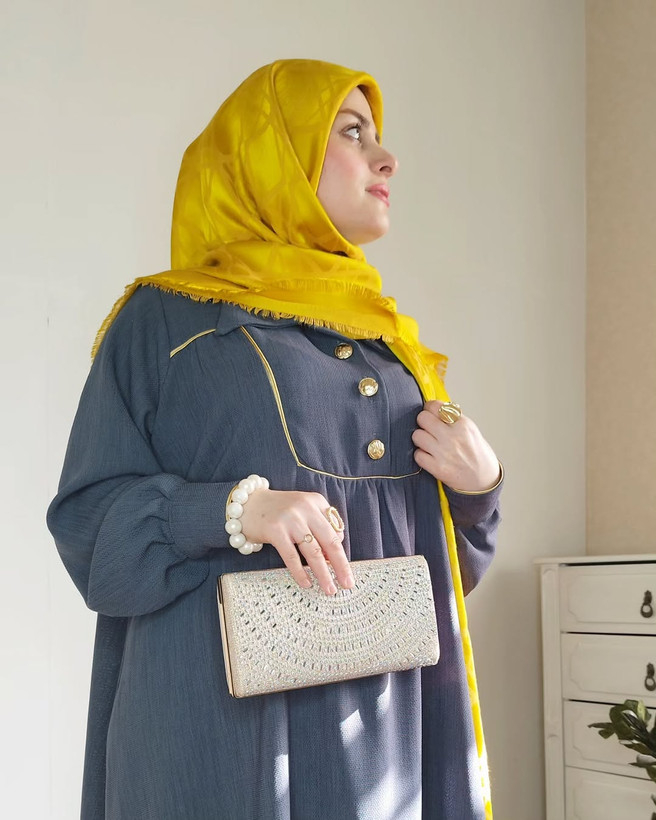 عبای زنانه مدل «ارباب» جنس ملانژ کره ای کیفیت بینظیر