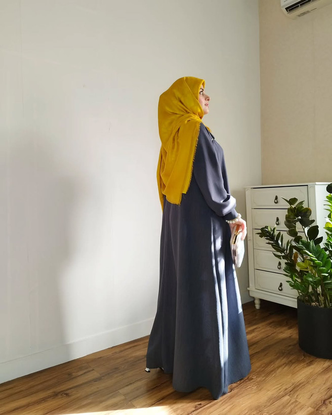 عبای زنانه مدل «ارباب» جنس ملانژ کره ای کیفیت بینظیر