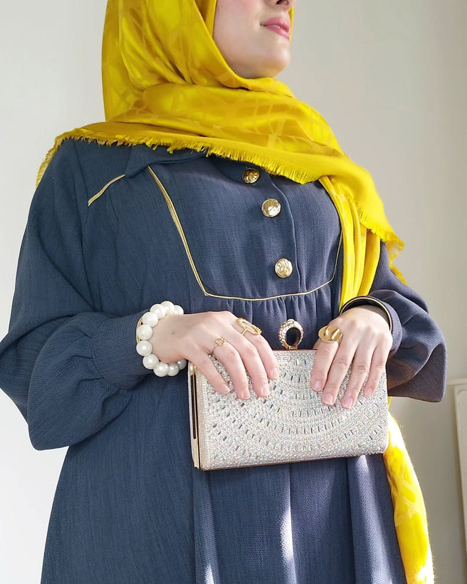 عبای زنانه مدل «ارباب» جنس ملانژ کره ای کیفیت بینظیر